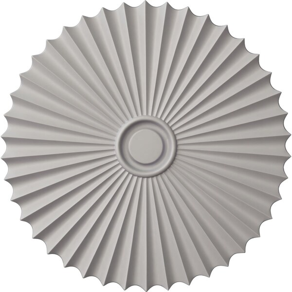 Ekena Millwork Shakuras Ceiling Medallion (For Canopies up to 5 3/4"), 33 7/8"OD x 2"P, Ultra Pure White CM34SHUWF - main
